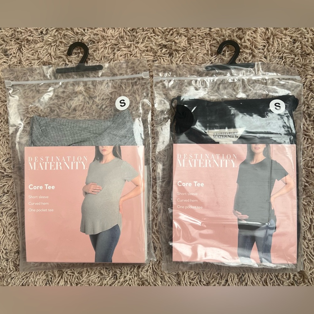 Destination Maternity Women's Maternity Pocket Core Tee (2) Size: S